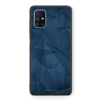 Geometric Blue Abstract - Samsung Galaxy M51 θήκη