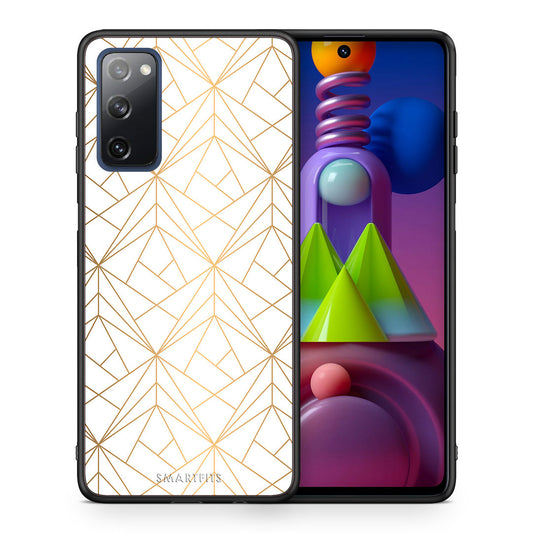 Geometric Luxury White - Samsung Galaxy M51 θήκη