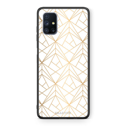 Geometric Luxury White - Samsung Galaxy M51 θήκη