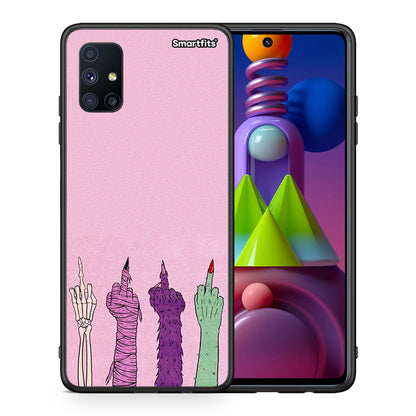 Θήκη Samsung Galaxy M51 Halloween Be A Lady από τη Smartfits με σχέδιο στο πίσω μέρος και μαύρο περίβλημα | Samsung Galaxy M51 Halloween Be A Lady case with colorful back and black bezels