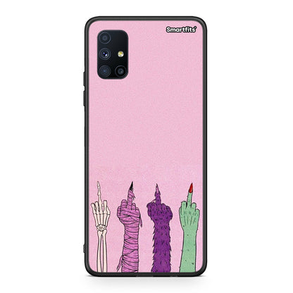 Θήκη Samsung Galaxy M51 Halloween Be A Lady από τη Smartfits με σχέδιο στο πίσω μέρος και μαύρο περίβλημα | Samsung Galaxy M51 Halloween Be A Lady case with colorful back and black bezels