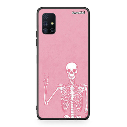 Θήκη Samsung Galaxy M51 Halloween Motivation από τη Smartfits με σχέδιο στο πίσω μέρος και μαύρο περίβλημα | Samsung Galaxy M51 Halloween Motivation case with colorful back and black bezels