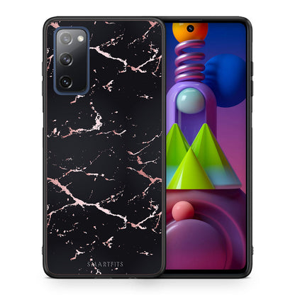 Marble Black Rosegold - Samsung Galaxy M51 θήκη