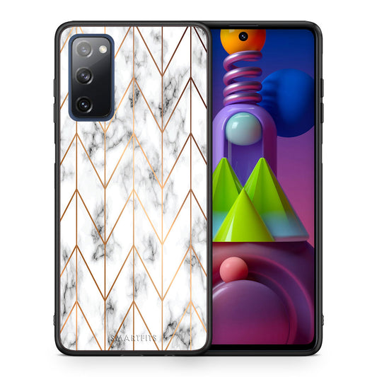 Marble Gold Geometric - Samsung Galaxy M51 θήκη