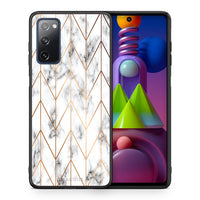 Thumbnail for Marble Gold Geometric - Samsung Galaxy M51 θήκη