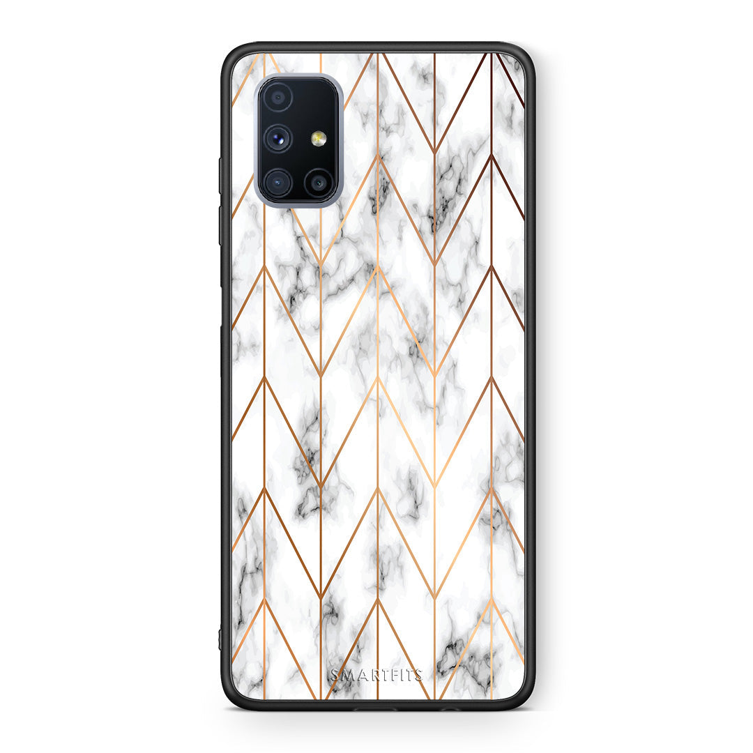 Marble Gold Geometric - Samsung Galaxy M51 θήκη