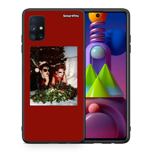 Θήκη Samsung Galaxy M51 Waiting For Xmas από τη Smartfits με σχέδιο στο πίσω μέρος και μαύρο περίβλημα | Samsung Galaxy M51 Waiting For Xmas case with colorful back and black bezels