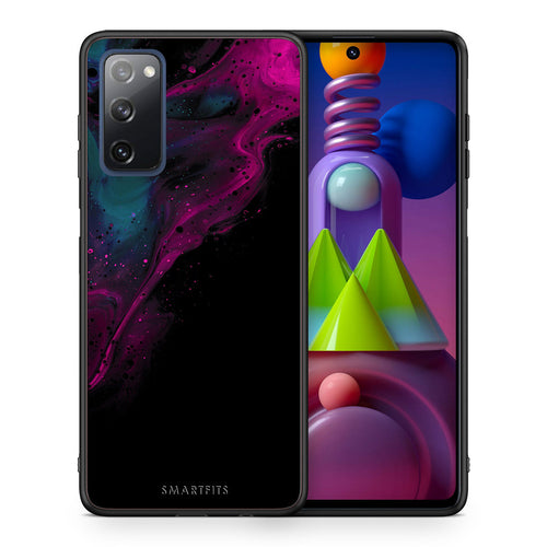 Watercolor Pink Black - Samsung Galaxy M51 θήκη