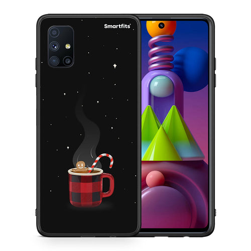 Θήκη Samsung Galaxy M51 Xmas Bathing από τη Smartfits με σχέδιο στο πίσω μέρος και μαύρο περίβλημα | Samsung Galaxy M51 Xmas Bathing case with colorful back and black bezels