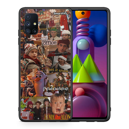 Θήκη Samsung Galaxy M51 Xmas Wishes από τη Smartfits με σχέδιο στο πίσω μέρος και μαύρο περίβλημα | Samsung Galaxy M51 Xmas Wishes case with colorful back and black bezels
