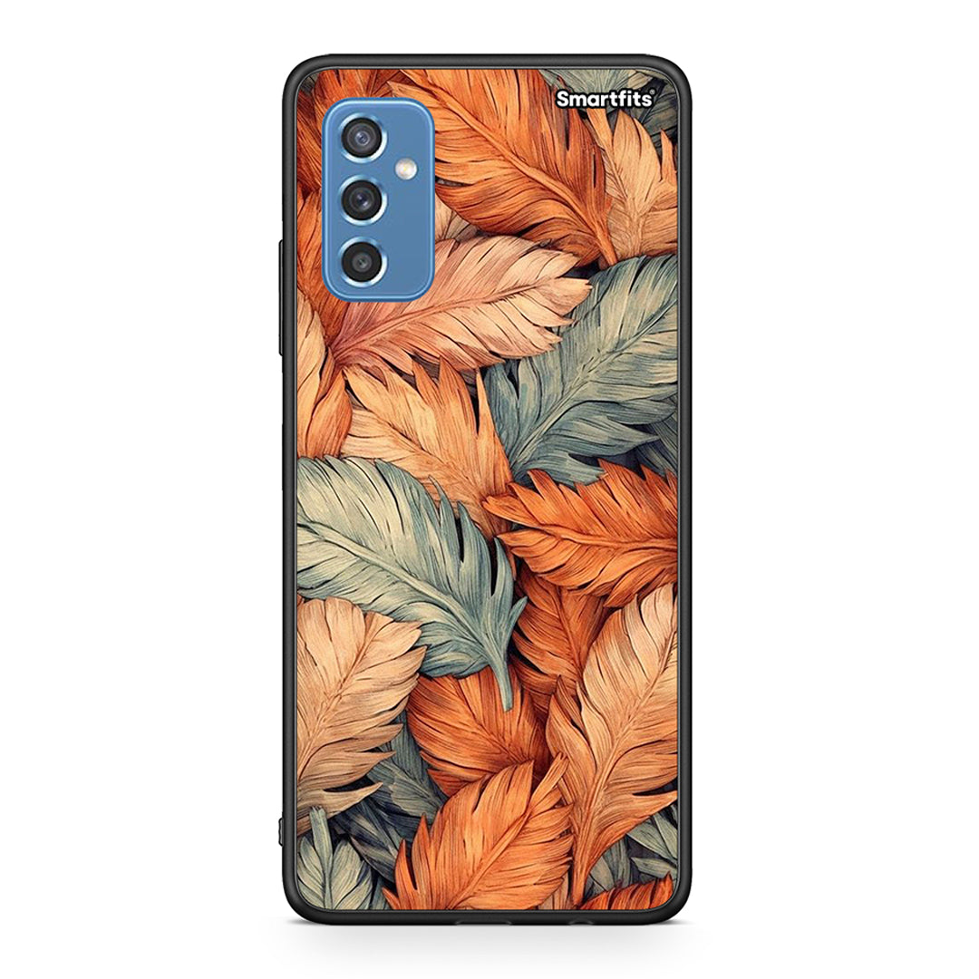 Samsung M52 5G Autumn Leaves Θήκη από τη Smartfits με σχέδιο στο πίσω μέρος και μαύρο περίβλημα | Smartphone case with colorful back and black bezels by Smartfits