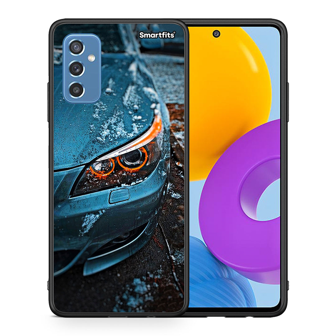 Θήκη Samsung M52 5G Bmw E60 από τη Smartfits με σχέδιο στο πίσω μέρος και μαύρο περίβλημα | Samsung M52 5G Bmw E60 case with colorful back and black bezels