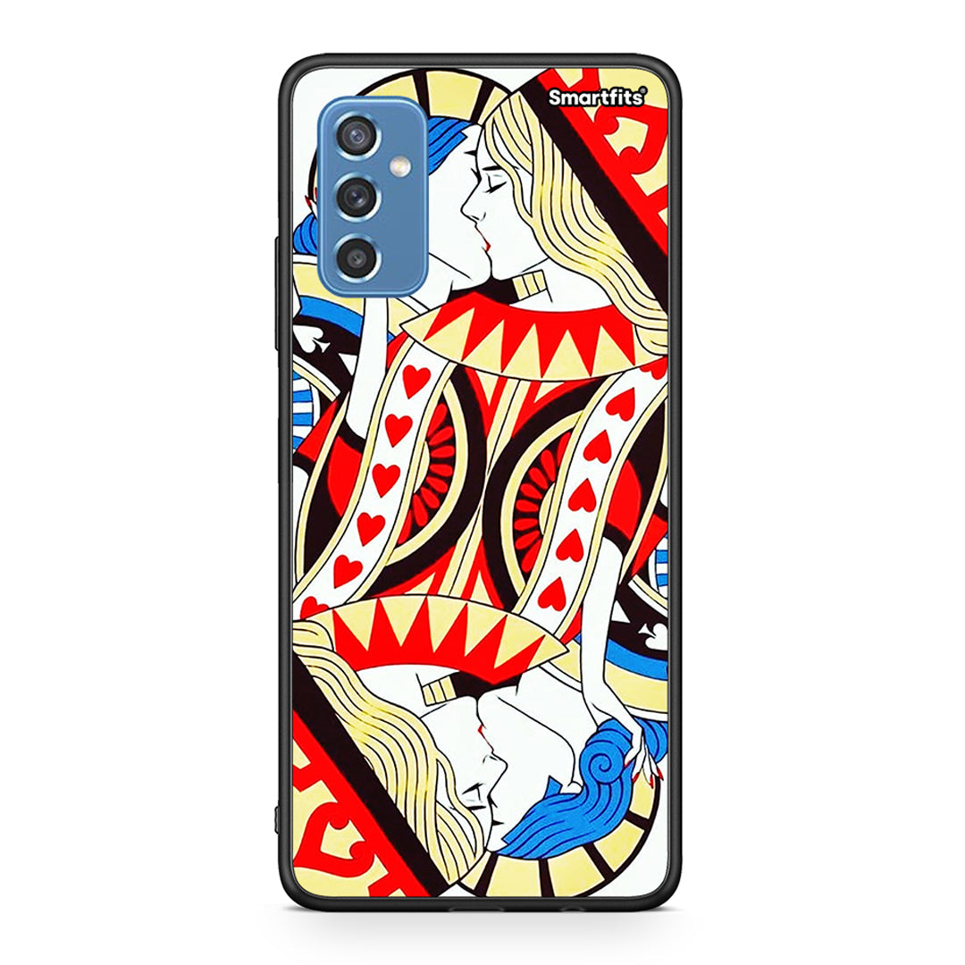 Samsung M52 5G Card Love θήκη από τη Smartfits με σχέδιο στο πίσω μέρος και μαύρο περίβλημα | Smartphone case with colorful back and black bezels by Smartfits