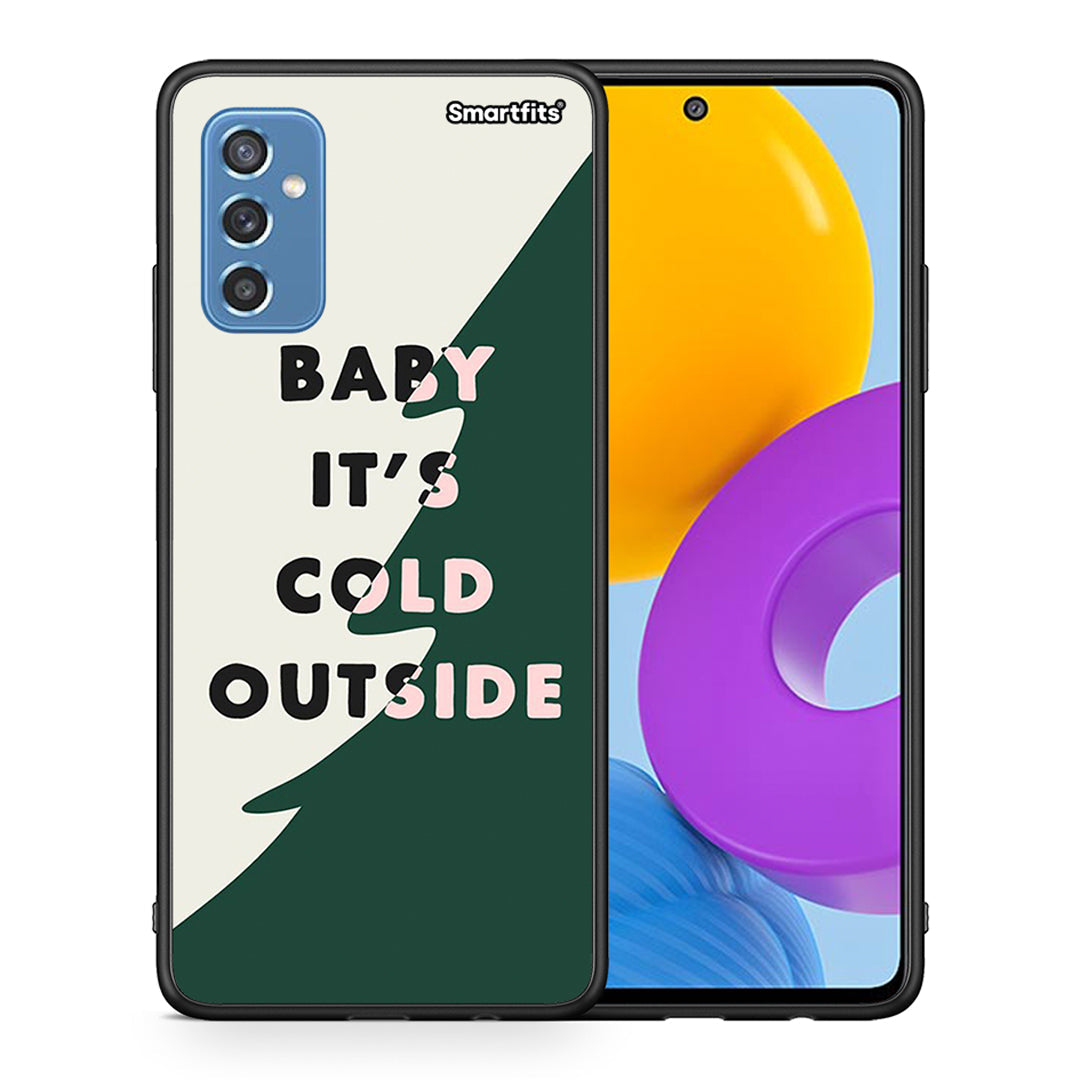 Θήκη Samsung M52 5G Cold Outside από τη Smartfits με σχέδιο στο πίσω μέρος και μαύρο περίβλημα | Samsung M52 5G Cold Outside case with colorful back and black bezels