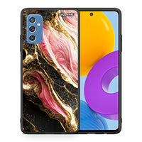 Thumbnail for Θήκη Samsung M52 5G Glamorous Pink Marble από τη Smartfits με σχέδιο στο πίσω μέρος και μαύρο περίβλημα | Samsung M52 5G Glamorous Pink Marble case with colorful back and black bezels