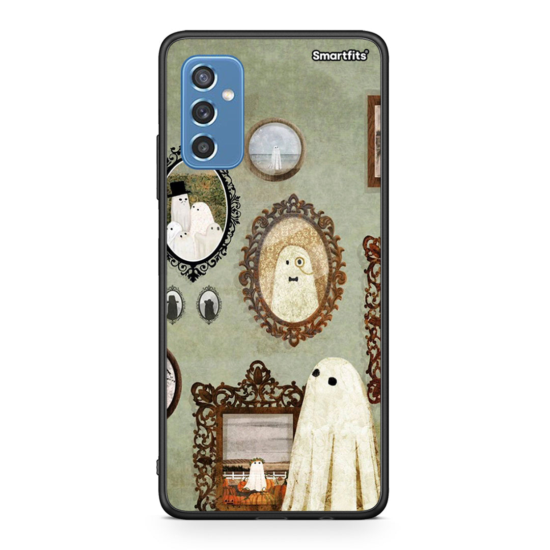 Samsung M52 5G Halloween Ghost Season Θήκη από τη Smartfits με σχέδιο στο πίσω μέρος και μαύρο περίβλημα | Smartphone case with colorful back and black bezels by Smartfits