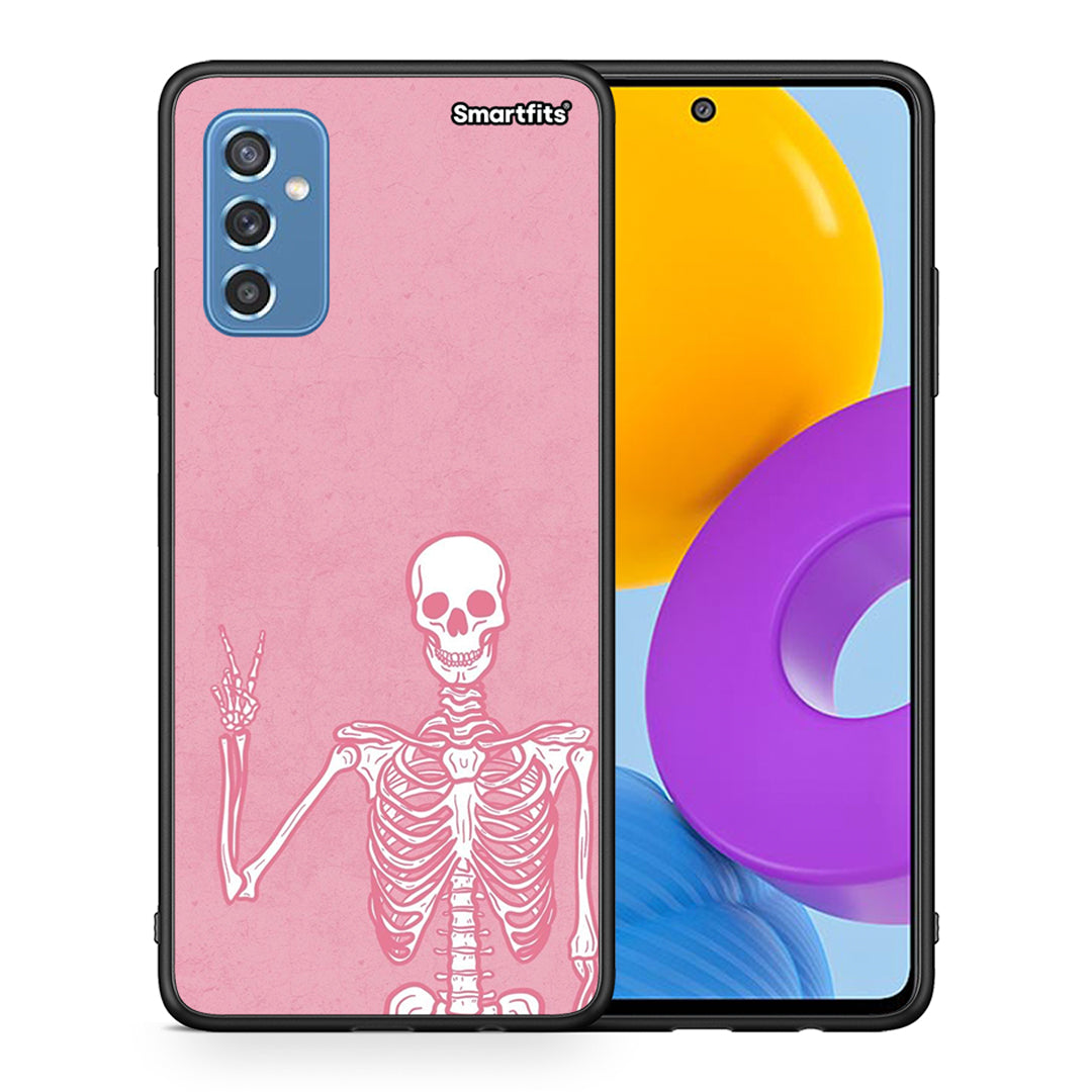 Θήκη Samsung M52 5G Halloween Motivation από τη Smartfits με σχέδιο στο πίσω μέρος και μαύρο περίβλημα | Samsung M52 5G Halloween Motivation case with colorful back and black bezels