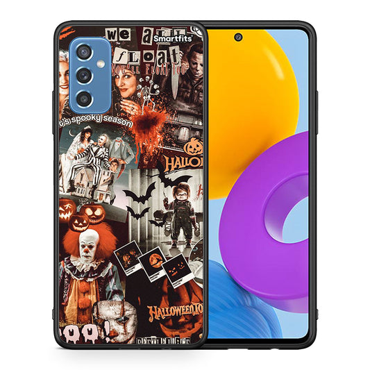 Θήκη Samsung M52 5G Halloween Spooky Season από τη Smartfits με σχέδιο στο πίσω μέρος και μαύρο περίβλημα | Samsung M52 5G Halloween Spooky Season case with colorful back and black bezels