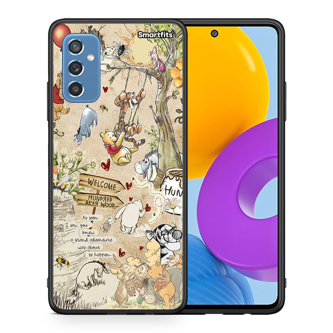 Θήκη Samsung M52 5G Happy Friends από τη Smartfits με σχέδιο στο πίσω μέρος και μαύρο περίβλημα | Samsung M52 5G Happy Friends case with colorful back and black bezels