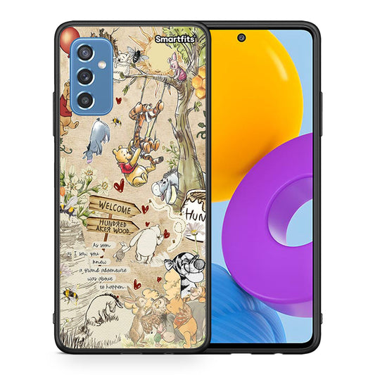 Θήκη Samsung M52 5G Happy Friends από τη Smartfits με σχέδιο στο πίσω μέρος και μαύρο περίβλημα | Samsung M52 5G Happy Friends case with colorful back and black bezels