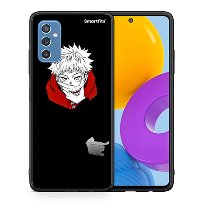 Θήκη Samsung M52 5G Itadori Anime από τη Smartfits με σχέδιο στο πίσω μέρος και μαύρο περίβλημα | Samsung M52 5G Itadori Anime case with colorful back and black bezels