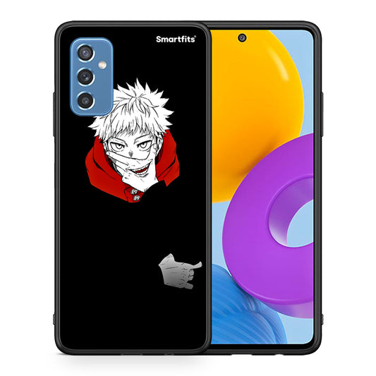 Θήκη Samsung M52 5G Itadori Anime από τη Smartfits με σχέδιο στο πίσω μέρος και μαύρο περίβλημα | Samsung M52 5G Itadori Anime case with colorful back and black bezels