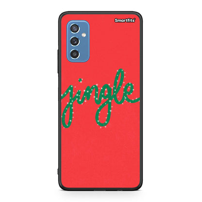 Samsung M52 5G Jingle Xmas θήκη από τη Smartfits με σχέδιο στο πίσω μέρος και μαύρο περίβλημα | Smartphone case with colorful back and black bezels by Smartfits