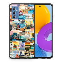 Thumbnail for Θήκη Samsung M52 5G Live To Travel από τη Smartfits με σχέδιο στο πίσω μέρος και μαύρο περίβλημα | Samsung M52 5G Live To Travel case with colorful back and black bezels