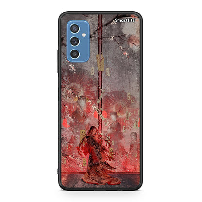 Samsung M52 5G Nezuko Kamado θήκη από τη Smartfits με σχέδιο στο πίσω μέρος και μαύρο περίβλημα | Smartphone case with colorful back and black bezels by Smartfits