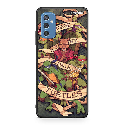 Samsung M52 5G Ninja Turtles θήκη από τη Smartfits με σχέδιο στο πίσω μέρος και μαύρο περίβλημα | Smartphone case with colorful back and black bezels by Smartfits