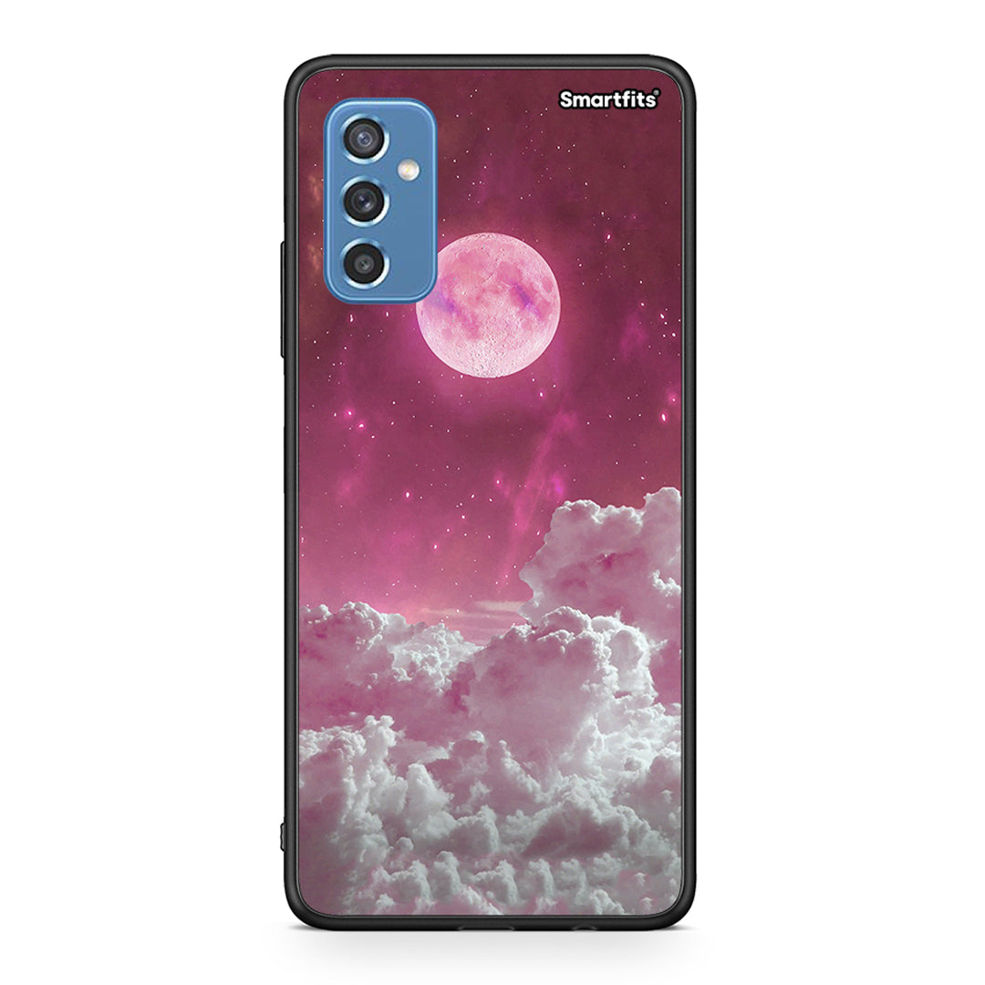 Samsung M52 5G Pink Moon Θήκη από τη Smartfits με σχέδιο στο πίσω μέρος και μαύρο περίβλημα | Smartphone case with colorful back and black bezels by Smartfits