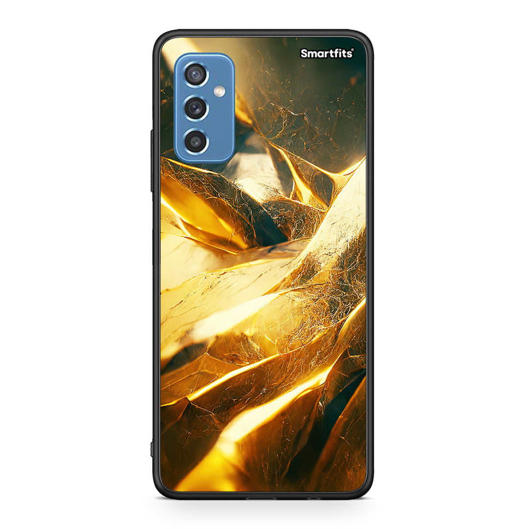 Samsung M52 5G Real Gold θήκη από τη Smartfits με σχέδιο στο πίσω μέρος και μαύρο περίβλημα | Smartphone case with colorful back and black bezels by Smartfits