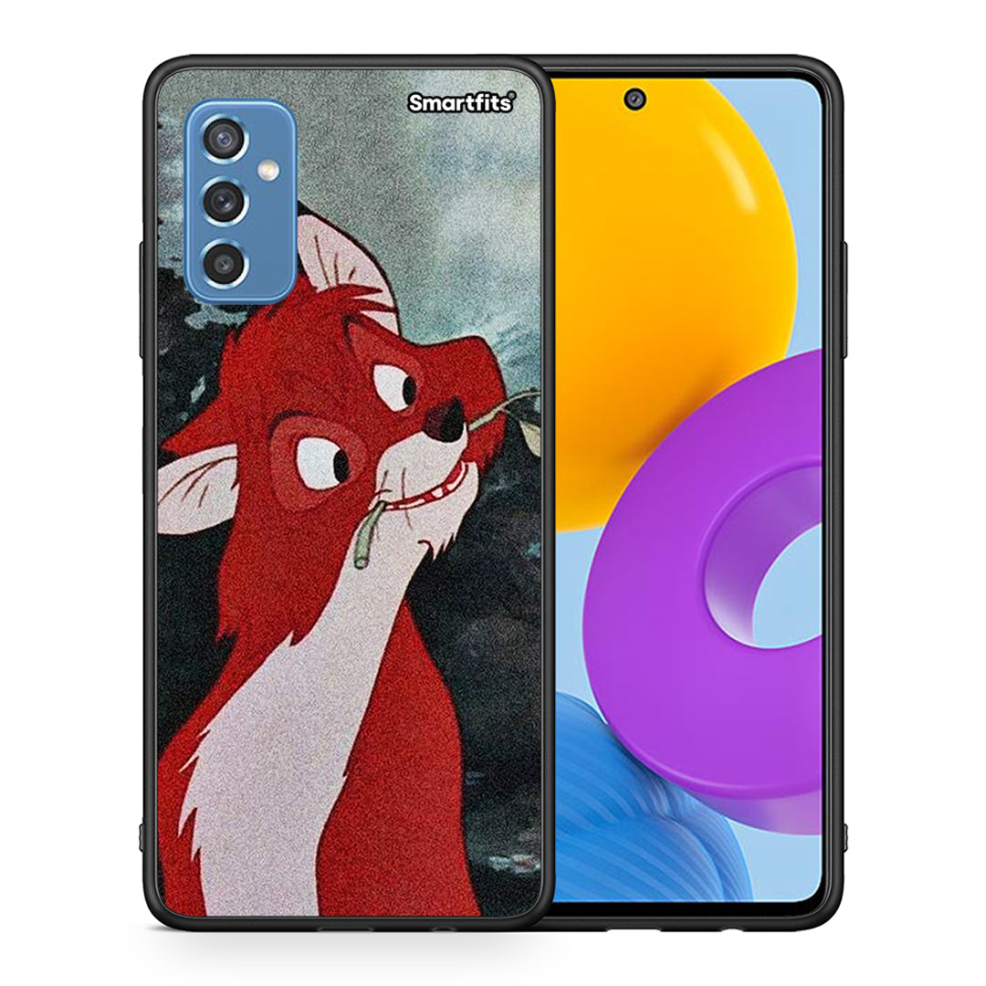 Θήκη Samsung M52 5G Tod And Vixey Love 1 από τη Smartfits με σχέδιο στο πίσω μέρος και μαύρο περίβλημα | Samsung M52 5G Tod And Vixey Love 1 case with colorful back and black bezels