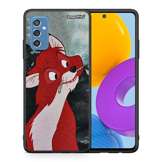 Θήκη Samsung M52 5G Tod And Vixey Love 1 από τη Smartfits με σχέδιο στο πίσω μέρος και μαύρο περίβλημα | Samsung M52 5G Tod And Vixey Love 1 case with colorful back and black bezels