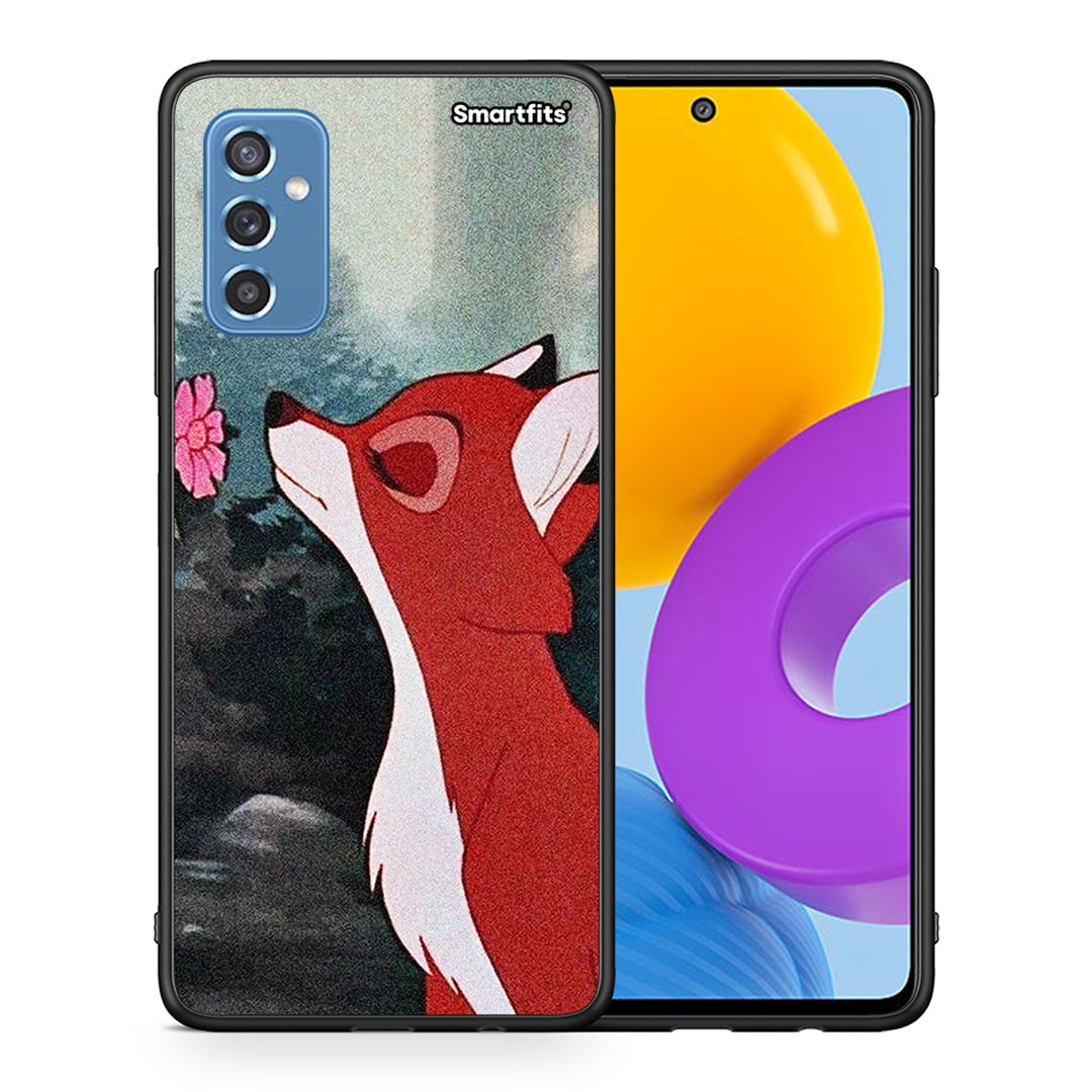 Θήκη Samsung M52 5G Tod And Vixey Love 2 από τη Smartfits με σχέδιο στο πίσω μέρος και μαύρο περίβλημα | Samsung M52 5G Tod And Vixey Love 2 case with colorful back and black bezels