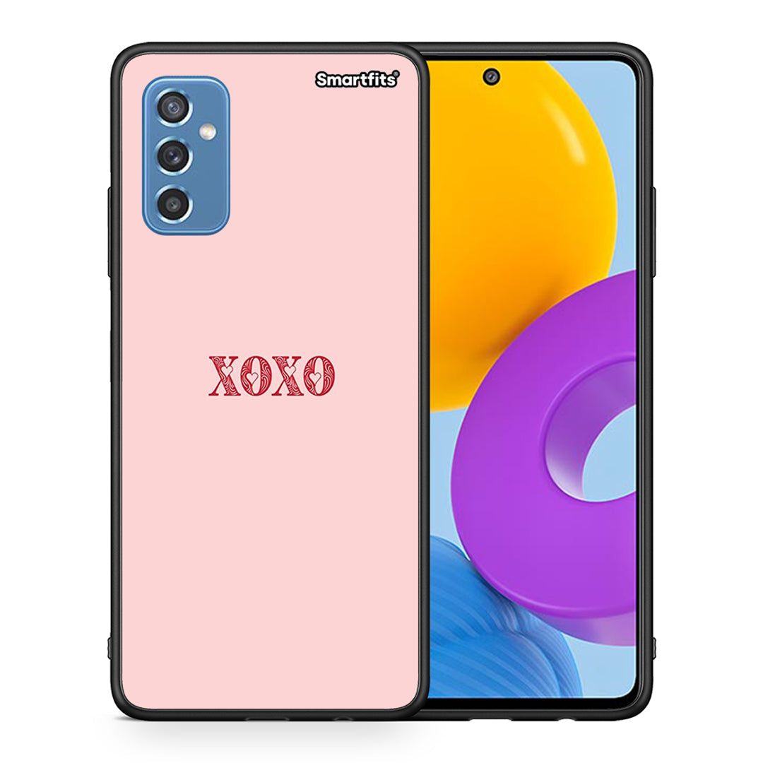 Θήκη Samsung M52 5G XOXO Love από τη Smartfits με σχέδιο στο πίσω μέρος και μαύρο περίβλημα | Samsung M52 5G XOXO Love case with colorful back and black bezels
