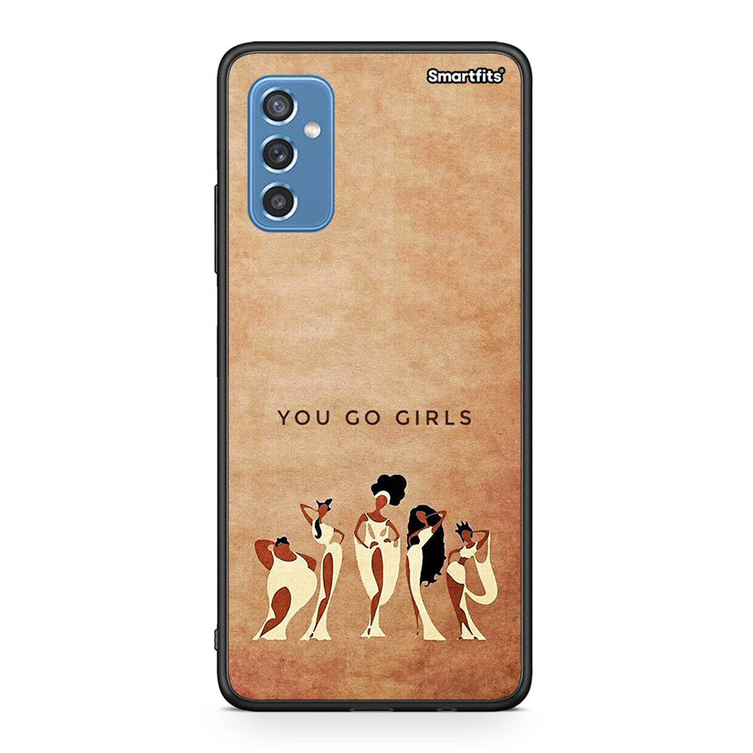 Samsung M52 5G You Go Girl θήκη από τη Smartfits με σχέδιο στο πίσω μέρος και μαύρο περίβλημα | Smartphone case with colorful back and black bezels by Smartfits