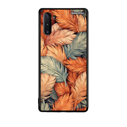 Samsung Note 10 Autumn Leaves Θήκη από τη Smartfits με σχέδιο στο πίσω μέρος και μαύρο περίβλημα | Smartphone case with colorful back and black bezels by Smartfits