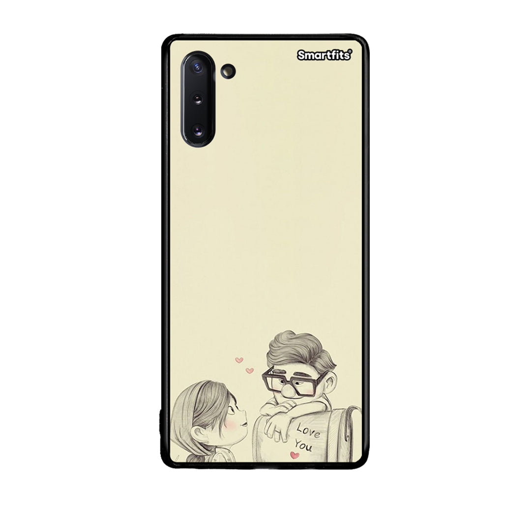 Samsung Note 10 Carl And Ellie θήκη από τη Smartfits με σχέδιο στο πίσω μέρος και μαύρο περίβλημα | Smartphone case with colorful back and black bezels by Smartfits