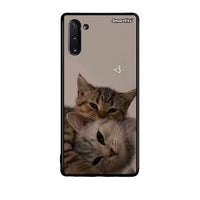 Thumbnail for Samsung Note 10 Cats In Love Θήκη από τη Smartfits με σχέδιο στο πίσω μέρος και μαύρο περίβλημα | Smartphone case with colorful back and black bezels by Smartfits