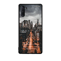 Thumbnail for Samsung Note 10 City Lights θήκη από τη Smartfits με σχέδιο στο πίσω μέρος και μαύρο περίβλημα | Smartphone case with colorful back and black bezels by Smartfits