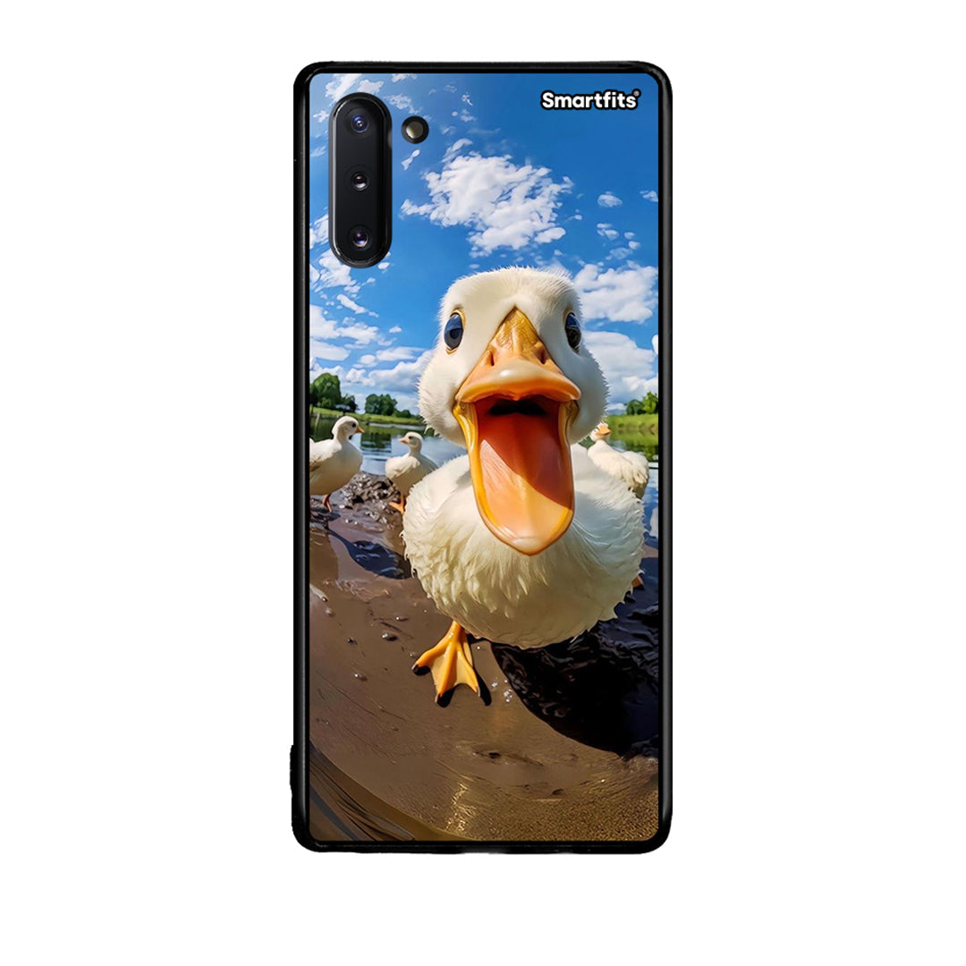 Samsung Note 10 Duck Face θήκη από τη Smartfits με σχέδιο στο πίσω μέρος και μαύρο περίβλημα | Smartphone case with colorful back and black bezels by Smartfits