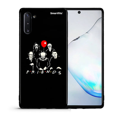 Θήκη Samsung Note 10 Halloween Friends από τη Smartfits με σχέδιο στο πίσω μέρος και μαύρο περίβλημα | Samsung Note 10 Halloween Friends case with colorful back and black bezels