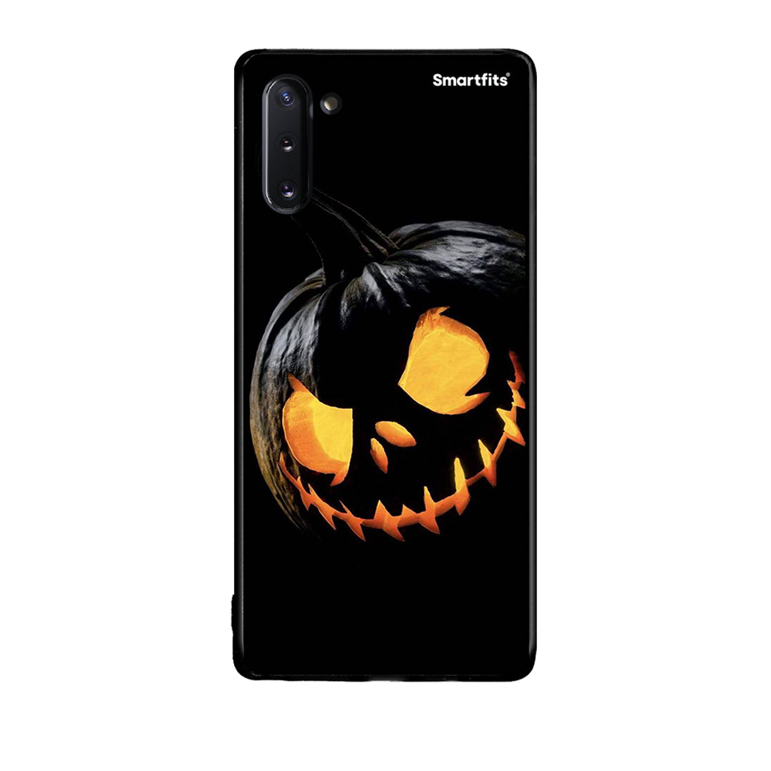 Samsung Note 10 Halloween Scary Pumpkin Θήκη από τη Smartfits με σχέδιο στο πίσω μέρος και μαύρο περίβλημα | Smartphone case with colorful back and black bezels by Smartfits
