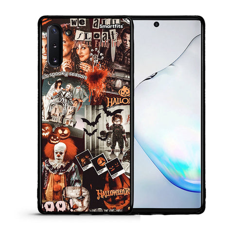 Θήκη Samsung Note 10 Halloween Spooky Season από τη Smartfits με σχέδιο στο πίσω μέρος και μαύρο περίβλημα | Samsung Note 10 Halloween Spooky Season case with colorful back and black bezels
