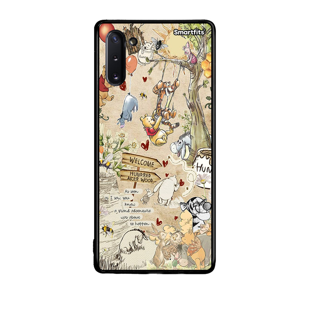 Samsung Note 10 Happy Friends θήκη από τη Smartfits με σχέδιο στο πίσω μέρος και μαύρο περίβλημα | Smartphone case with colorful back and black bezels by Smartfits