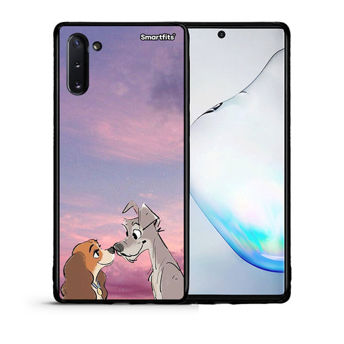 Θήκη Samsung Note 10 Lady And Tramp από τη Smartfits με σχέδιο στο πίσω μέρος και μαύρο περίβλημα | Samsung Note 10 Lady And Tramp case with colorful back and black bezels