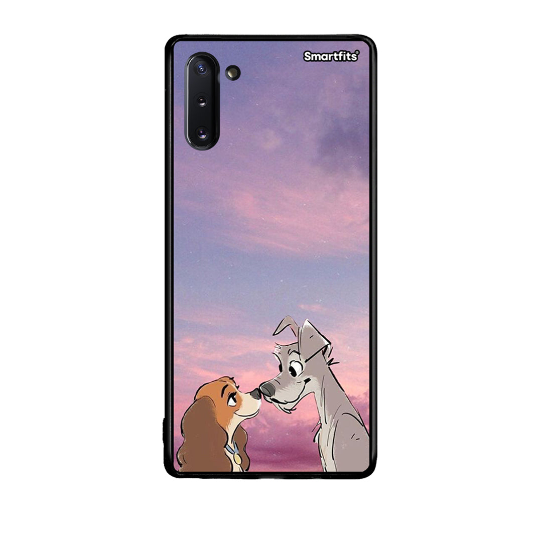 Samsung Note 10 Lady And Tramp θήκη από τη Smartfits με σχέδιο στο πίσω μέρος και μαύρο περίβλημα | Smartphone case with colorful back and black bezels by Smartfits