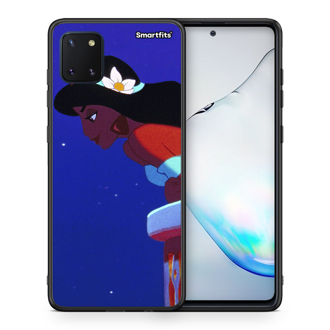 Θήκη Samsung Note 10 Lite Alladin And Jasmine Love 2 από τη Smartfits με σχέδιο στο πίσω μέρος και μαύρο περίβλημα | Samsung Note 10 Lite Alladin And Jasmine Love 2 case with colorful back and black bezels