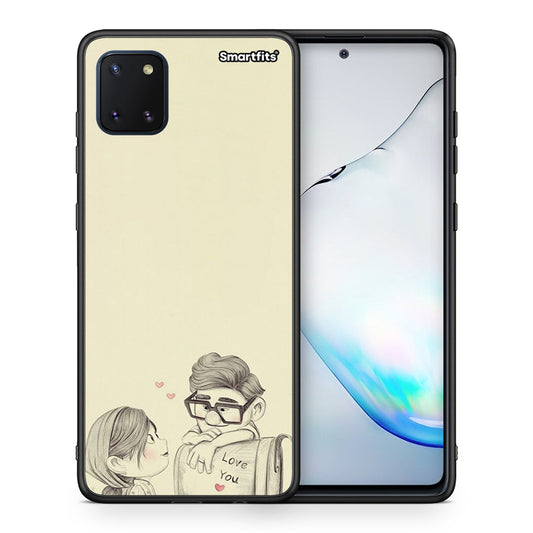 Θήκη Samsung Note 10 Lite Carl And Ellie από τη Smartfits με σχέδιο στο πίσω μέρος και μαύρο περίβλημα | Samsung Note 10 Lite Carl And Ellie case with colorful back and black bezels